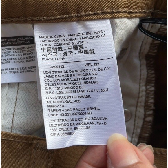 Levi's 505 Straight Fit Men’s W32 L34 2-Way Comfort Stretch Slub Twill Jeans - Picture 14 of 16